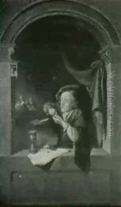 The Scribe by Gerrit Dou