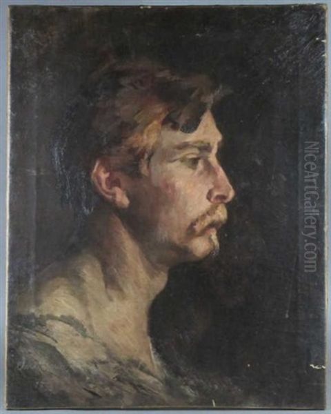 Portrait D'homme Barbu De Profil - view 1
