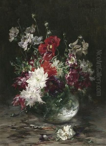 Groses Blumenstilleben Mit Rotem Mohn In Einer Vase - view 1