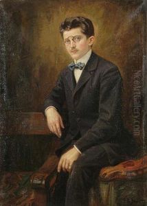 A Portrait Of A Young Man Wearing Glasses