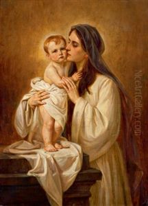 Mutter Mit Kind by Franz Bohumil Doubek