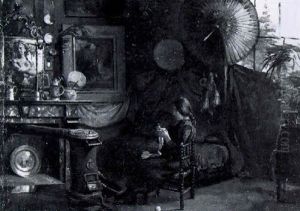 Scene D'interieur by Henri Lucien Doucet