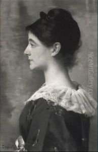 Halbportrait Einer Jungen Frau