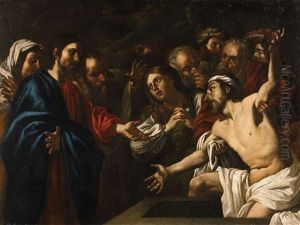The Raising Of Lazarus by Gerard Douffet