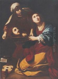 Salome With The Head Of John The Baptist by Gerard Douffet