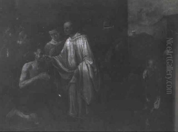 St. Romuald Healing The Blind Man - view 1