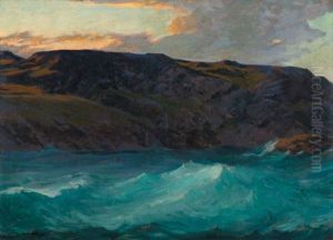 Headlands And Choppy Sea by Paul Dougherty