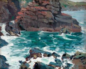 A Rocky Cove by Paul Dougherty