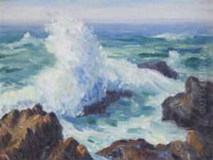 Laguna Rocks (crashing Waves) by Paul Dougherty