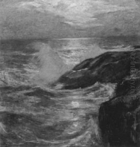 Crashing Waves, Rugged Coastline by Paul Dougherty