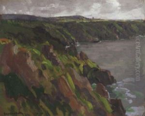 California Coast On A Cloudy Day by Paul Dougherty