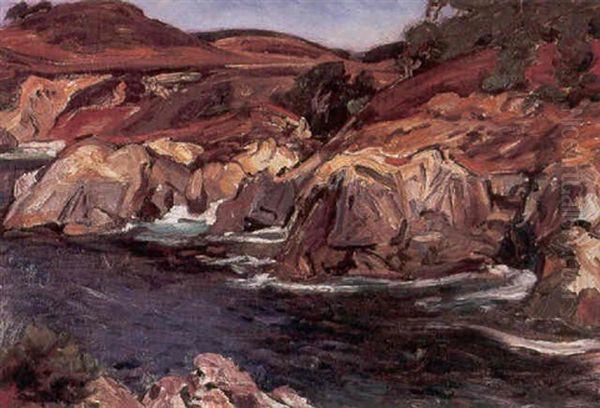 Waves Lapping Along A Rocky Inlet - view 1