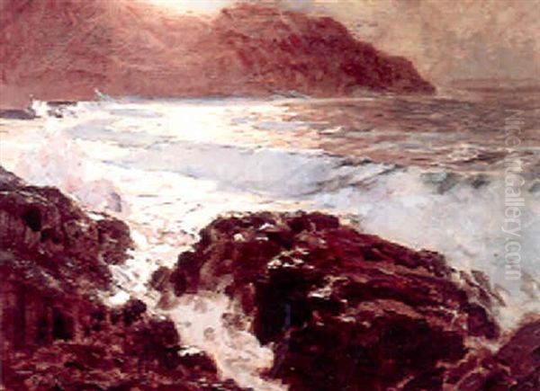 Coastal Scene In Moonlight - view 1