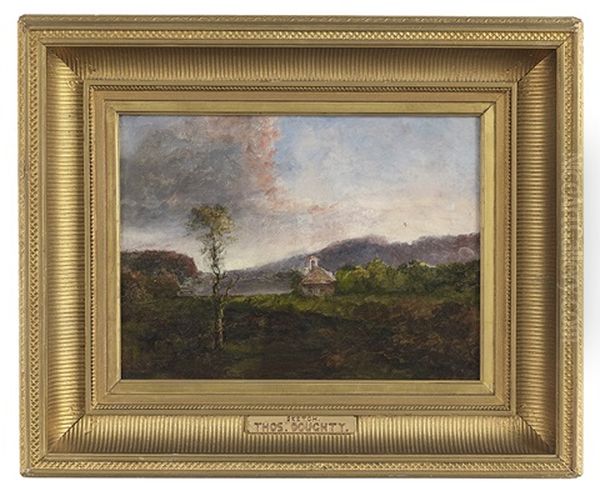 Sketch Of A Small Settlement Nestled Among The Mountains - view 1