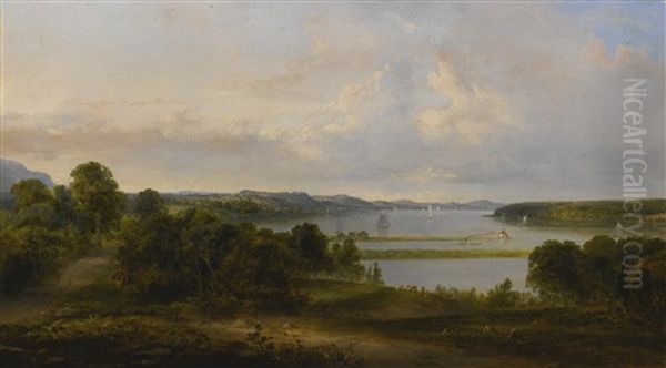View On The Hudson Near Tivoli - view 1