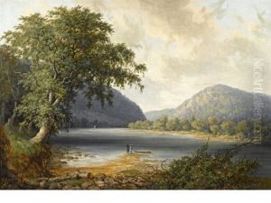 River Landscape With Figures by Thomas Doughty