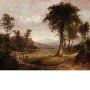 Landscape With Figures Along The Shore by Thomas Doughty