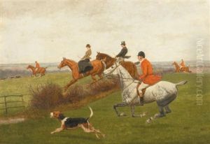 Scene De Chasse A Courre by Edward Algernon Stuart Douglas