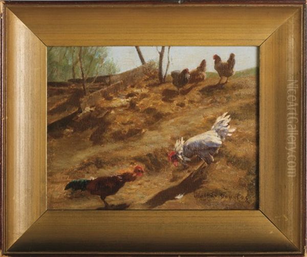 Chickens On A Hillside - view 1
