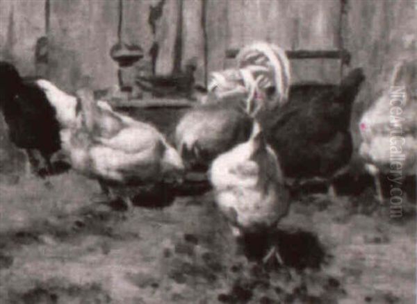 Chickens In Barnyard - view 1