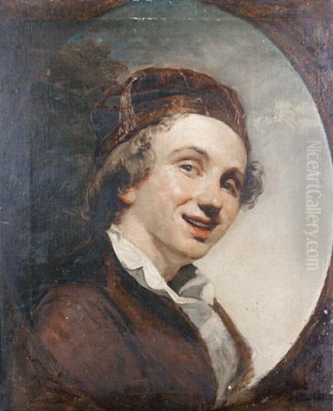 A Bust Length Portrait Of A Boy In Red Cap And Jacket - view 1