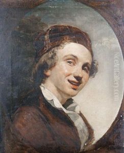 A Bust Length Portrait Of A Boy In Red Cap And Jacket