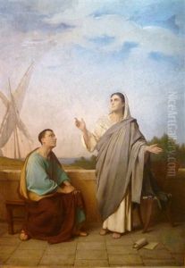 Sainte Monique Et Saint Augustin