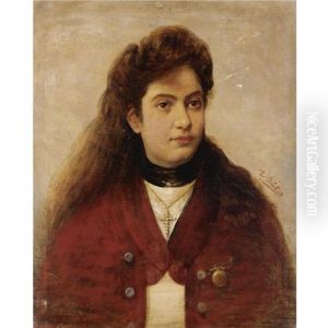 Portrait Of A Greek Woman by Ioannis Doukas