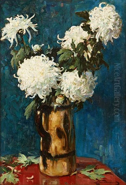 Vase Fleuri De Chrysanthemes - view 1