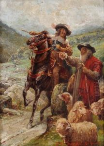 Cavaliere Con Pastore by Raffaele Armenise