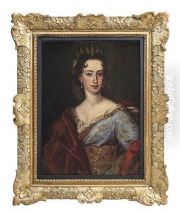 Ritratto Della Granduchessa Di Toscana Anna Maria Luisa De Medici Elettrice Palatina by Jan Frans van Douven
