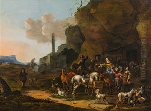 Rest In Southern Landscape by Simon Johannes van Douw