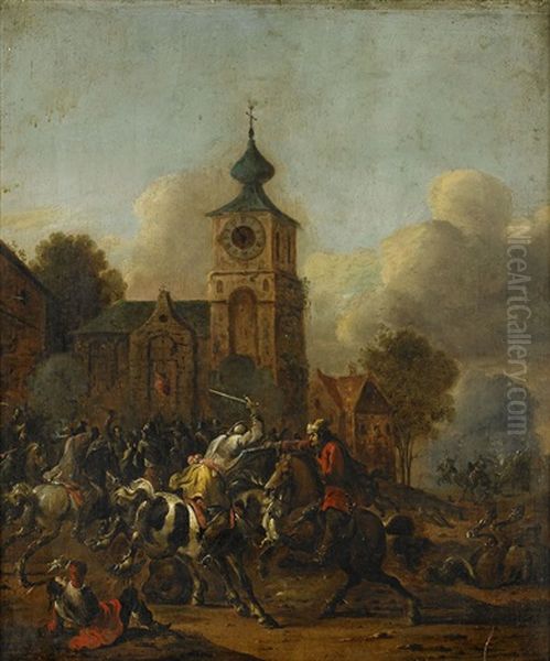 Batalj Vid En Kyrka - view 1
