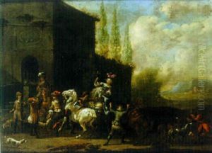 Landscape With A Hawking Party