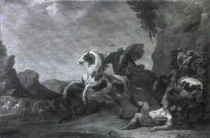 The Conversion Of St. Paul by Simon Johannes van Douw