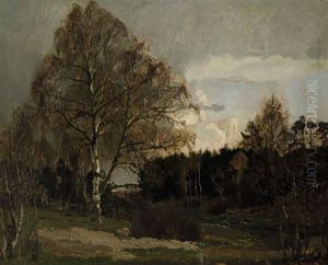 Herbstliche Landschaft by Fritz Douzette