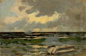 At The Baltic Sea by Louis, Carl Ludwig Douzette