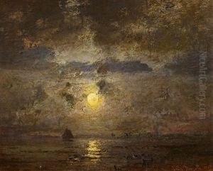 Vollmondnacht Uber Dem Bodden by Louis, Carl Ludwig Douzette