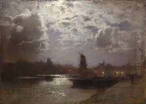 Abendstimmung by Louis, Carl Ludwig Douzette