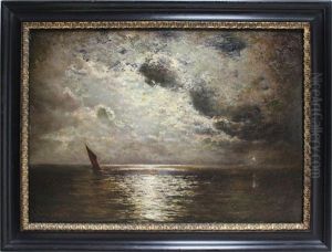 Mondnacht Am Barther Bodden by Louis, Carl Ludwig Douzette