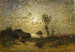 Nachtliche Stimmung Uber Der Ostsee by Louis, Carl Ludwig Douzette