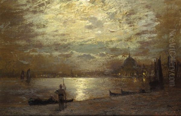 Silhouette Von Venedig Im Mondschein - view 1