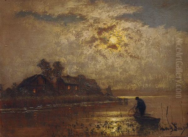 Fisherman In The Moonlight - view 1