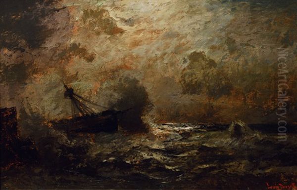 Moonlit Stormy Seas - view 1