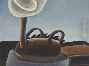 Abstract Of A Threshing Engine Sawing Wood Ii by Arthur Garfield Dove