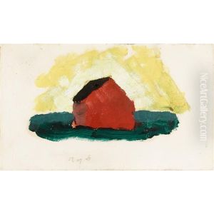 Untitled (the Red Barn) by Arthur Garfield Dove