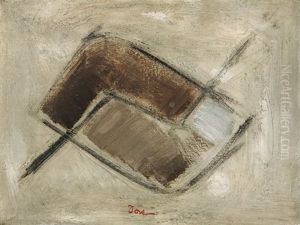 Untitled (black-white-brown) by Arthur Garfield Dove