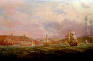 A View Of Whitby From The Sea by Thomas Dove