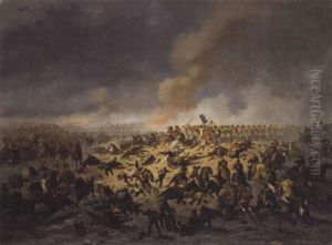 Schlacht Bei Waterloo by Auguste (Viande) Doviane
