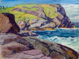 A Maine Headland (rocky Coast) by Arthur Wesley Dow